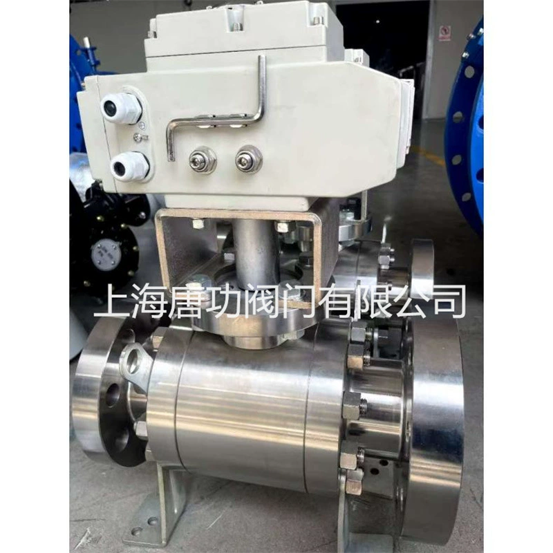 Электрический фланцевый шаровой клапан из кованой стали Q941F/Q941H Электрический шаровой клапан для природного газа, масла, химикатов, высокой температуры и высокого давления