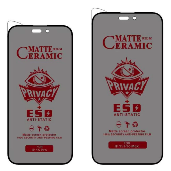 ESD matte anti-peeping ceramic film