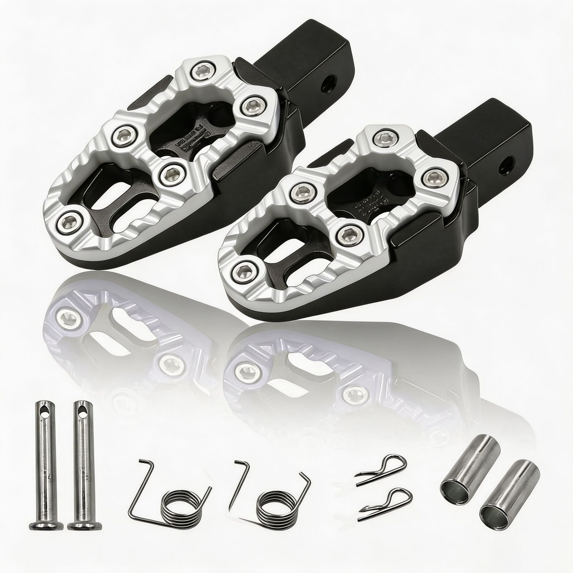 Electric Vehicle Accessories, Cross-Border Motorcycle Modification, Adjustable Foot Pedals, Universal Aluminum Alloy Wear-Resistant Anti-Slip Foot Pedals