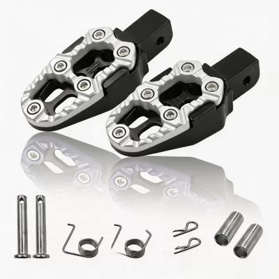 Pedals, Universal Aluminum Alloy – Motosiklet ləvazimatları və aksesuarları - white
