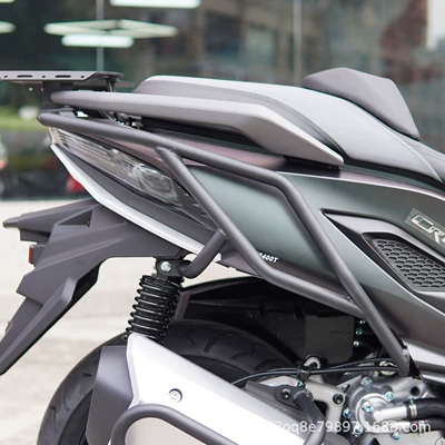 Suitable for Sanyang Cruiser 400 Motorcycle Motorcycle bumper - matte-black-carbon-steel-rear-bumper
