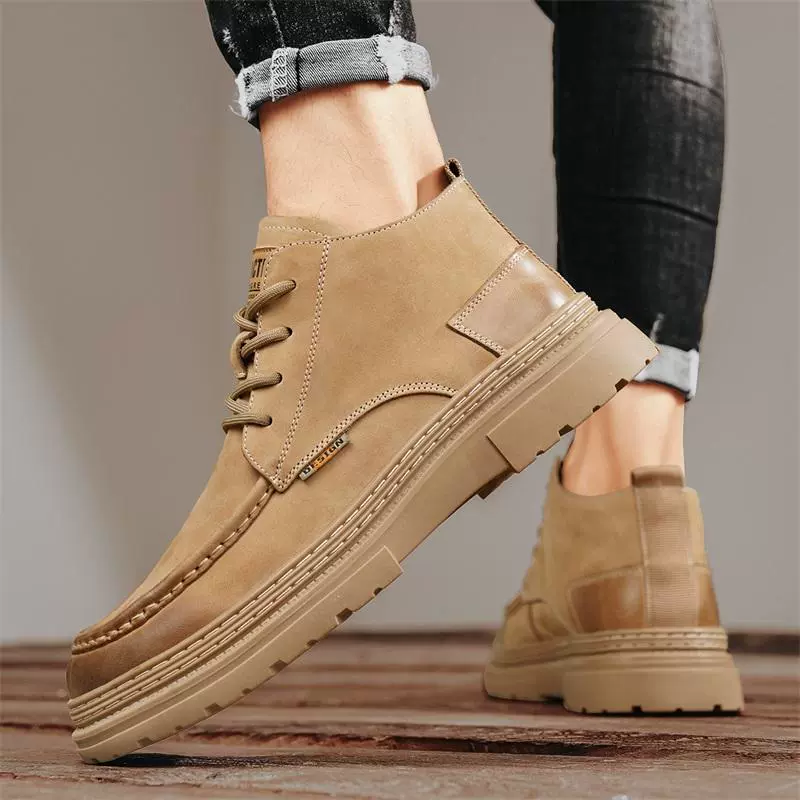 Martens, нескользящая износостойкая обувь для отдыха в английском стиле, высокие сапоги на платформе, осень