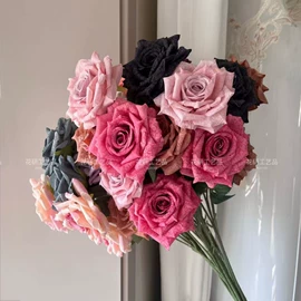 仿真花;仿真玫瑰;仿真绿植