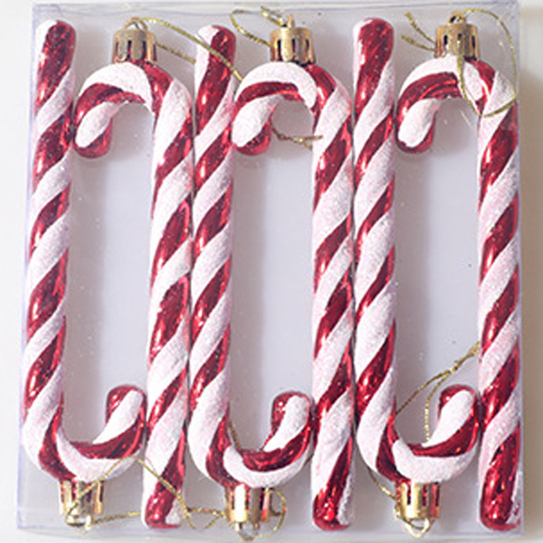 Muletas de Navidad transfronterizas colgantes 13cm muletas colgantes pintados decoración del árbol de Navidad colgantes decoración de Navidad al por mayor