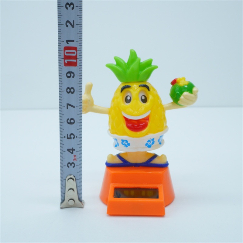 太阳能摆件菠萝头摇头公仔卡通礼物儿童跨境内饰创意内饰汽车用品详情10