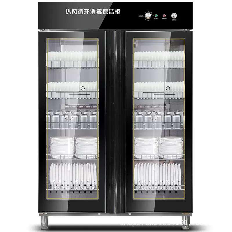 消毒柜商用立式对开门大容量无磁不锈钢热风循环保洁柜饭店酒店