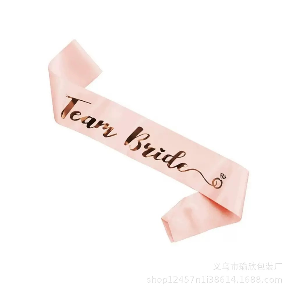 Fiesta de solteros Blanco Bride to be Bride Shoulder Band Set Team Bride Band