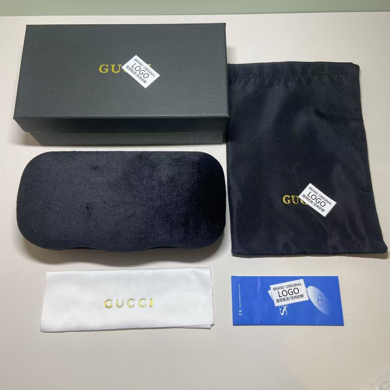 Mayorista de marca de alta calidad Xiaoxiang caja de gafas de sol conjunto completo de moda caja de embalaje de gafas de sol alta calidad