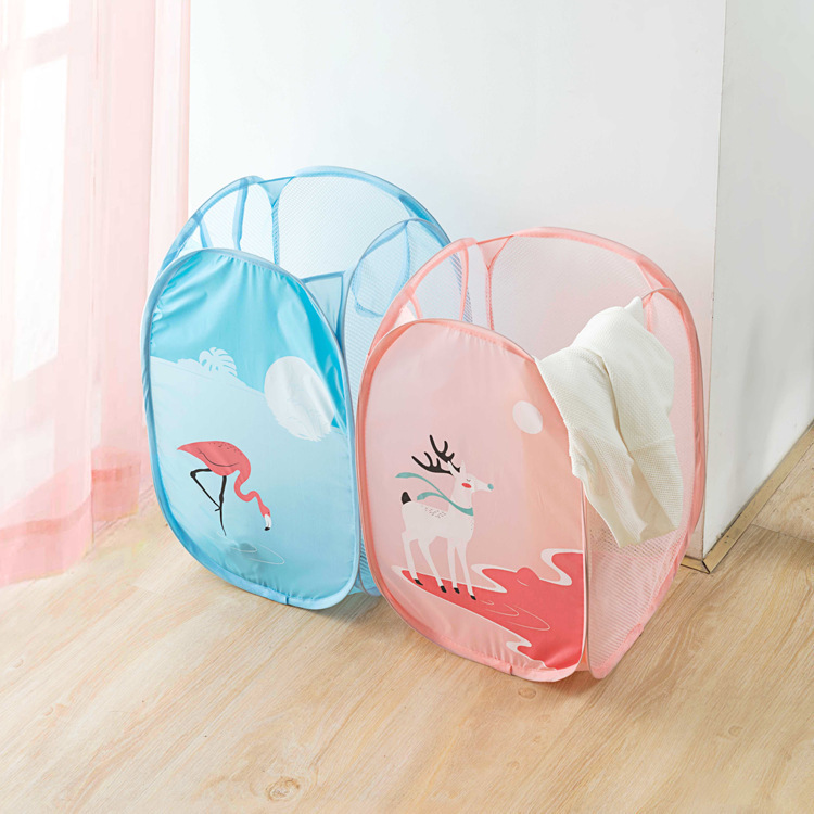 Foldable Cartoon Large-Capacity Dirty Clothes Basket Laundry Basket Clothes Storage Basket Dirty Clothes Storage Basket Storage Basket
