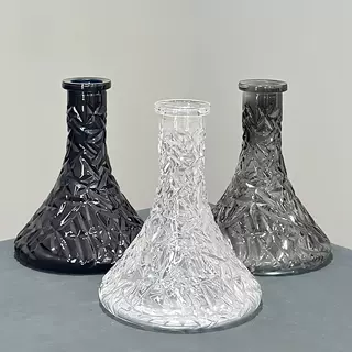 现货阿拉伯水烟配件底瓶水晶玻璃Narguile石沙花瓶水烟配件hookah
