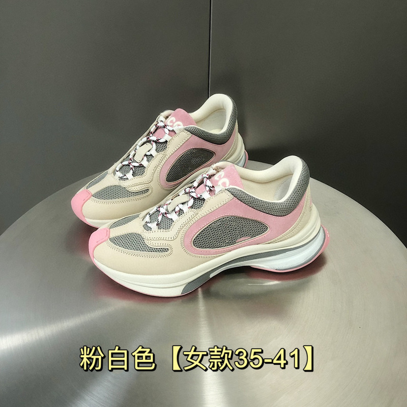 GG家Runスポーツシューズ女性ランニングシューズ2024年モデル軽量厚い底カジュアルお父さん靴男性カップルモデル女性靴|undefined