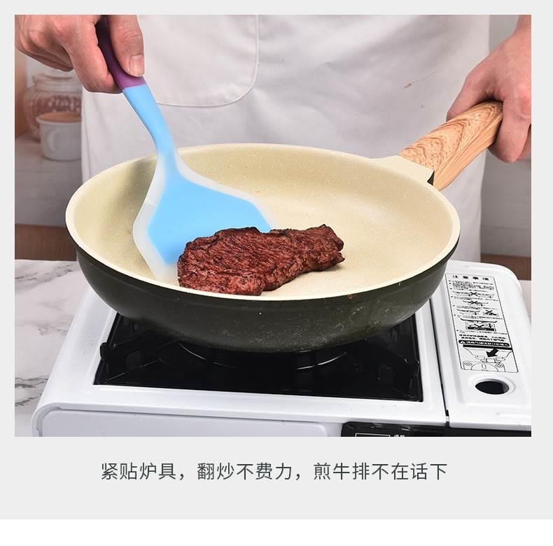 Silicone Spatula Turner Non-Stick Safe Heat Resistant Mini Green for Tamagoyaki Pancake Frying specifications