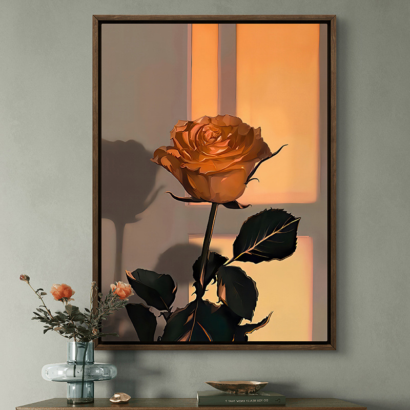 Pintura al óleo digital de estilo antiguo estilo arquitectónico de la dinastía Tang, relleno a mano, relleno de agujero, lámpara acrílica, sala de estar nueva