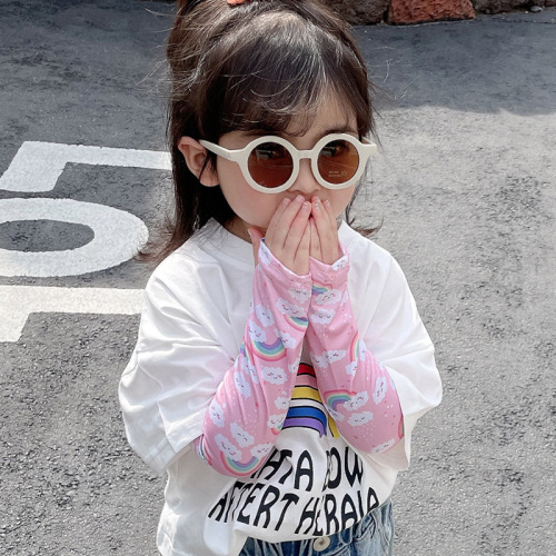 儿童墨镜 儿童太阳镜 防紫外线复古时尚卡通宝宝遮阳拍照走秀眼镜