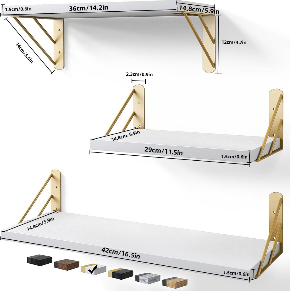 TEMU en stock estante de pared partición triángulo soporte de hierro dormitorio sala de estar colgante de pared plataforma de carga