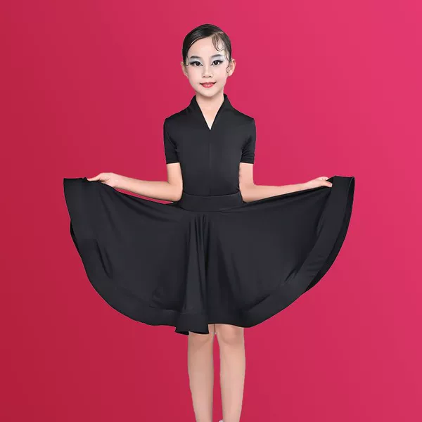 Black, with short sleeve