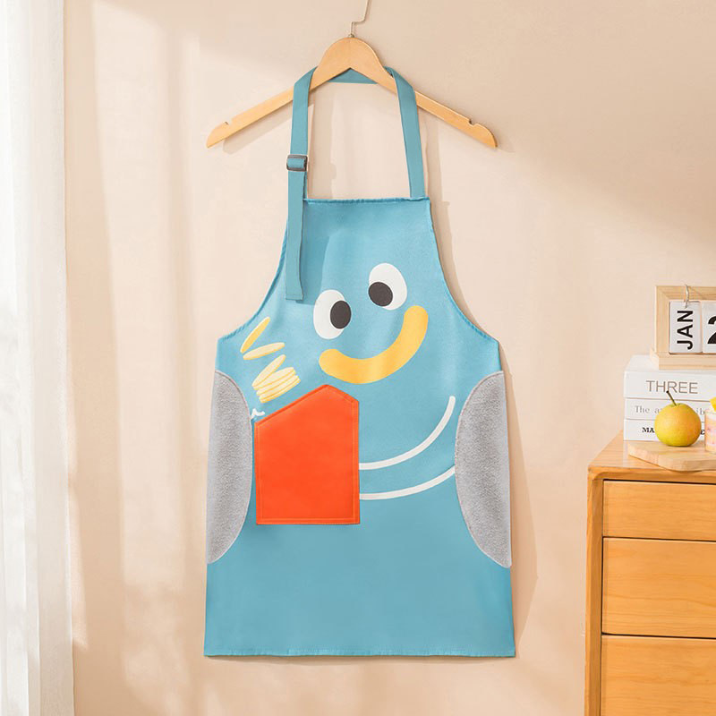 飲食キッチン作業服エプロンlogoシルクスクリーン印刷汚れに強いエプロンは手を拭くことができます。|undefined