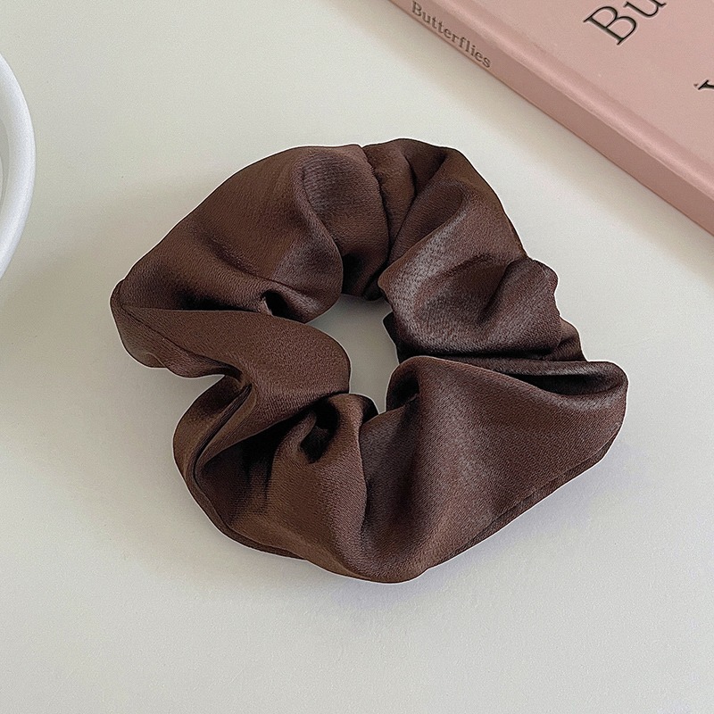 Temperamento satén anillo de cabello de bolas de cabello de mujer cuerda de cabello de alta elasticidad correa de goma duradera de alta calidad