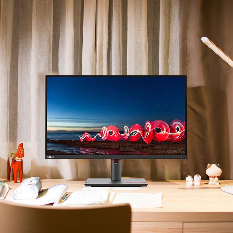 Lenovo ThinkVision T24V T24i T27i lifting rotating home commercial office display