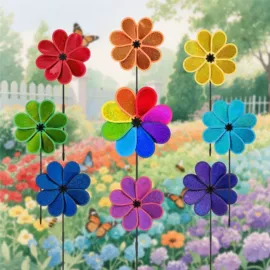 风车;户外庭院摆件;塑料工艺品