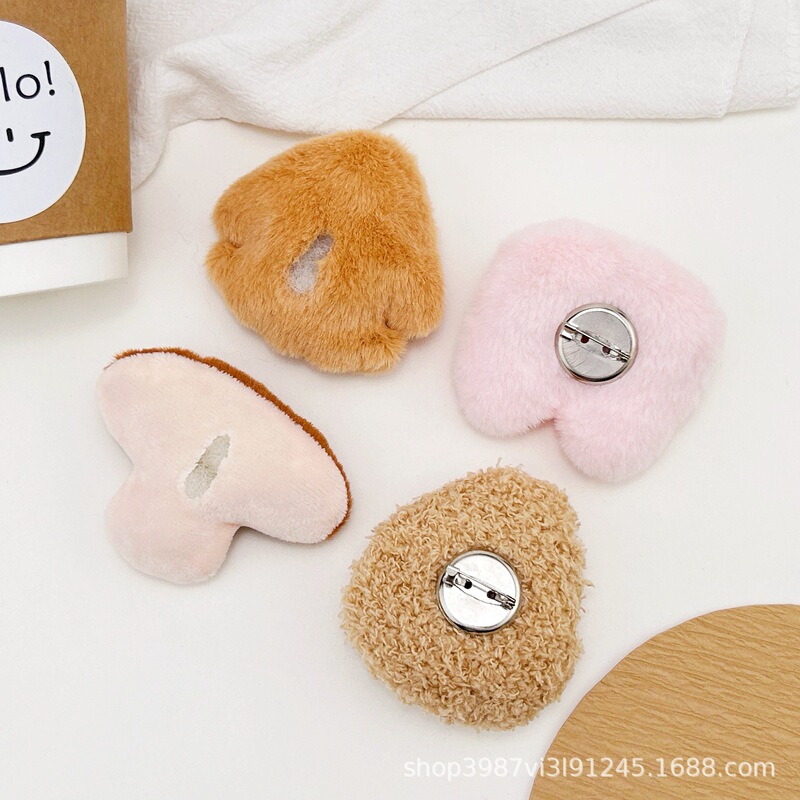 かわいいぬいぐるみ食品人形ブローチアクセサリー仏跳躍壁漫画食材人形手作り diy バッグ装飾バッチ|undefined