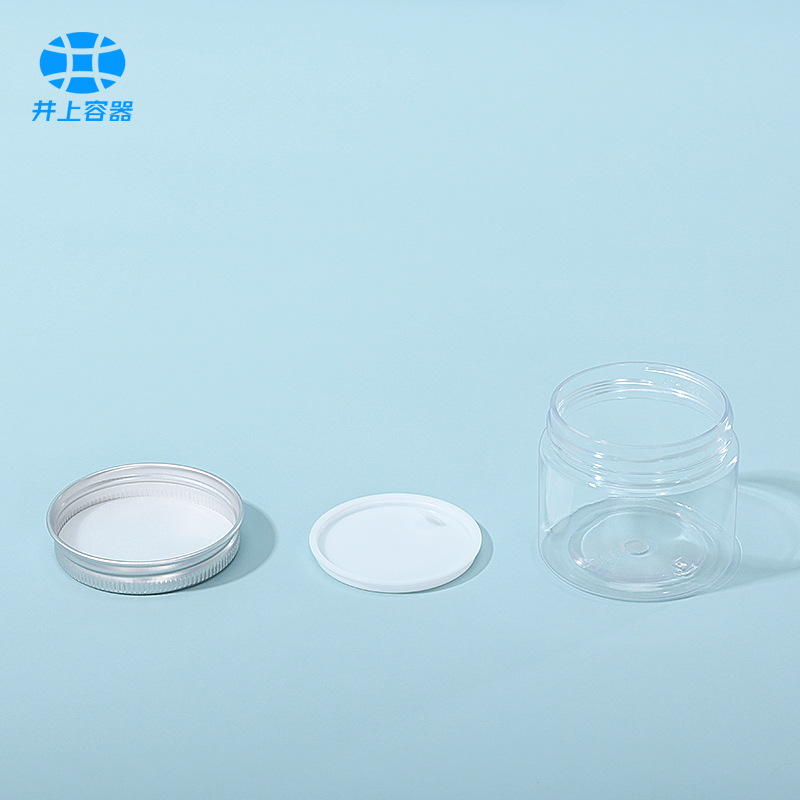 47 dientes 30/40/50/60ml botella de boca ancha transparente crema sub-embalaje botella transparente productos para el cuidado de la piel del animal doméstico frasco de plástico