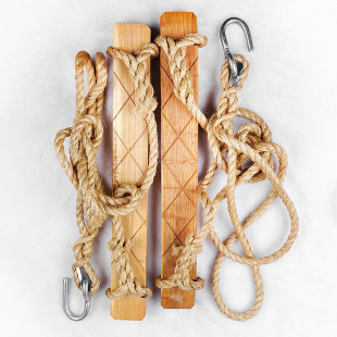 Electrician Construction Hemp Rope Climbing Board High-Altitude Work Climbing Pedal Electric Wooden Foot Pedal