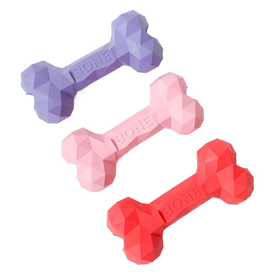 Diamante hueso mascota fugas hueso mordedura de juguete molienda pequeño perro mediano y grande de goma perro mordedura de juguete resistente