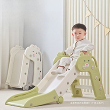 2025新款加厚室内滑滑梯可折叠收纳小孩滑滑梯家用三折叠滑梯玩具