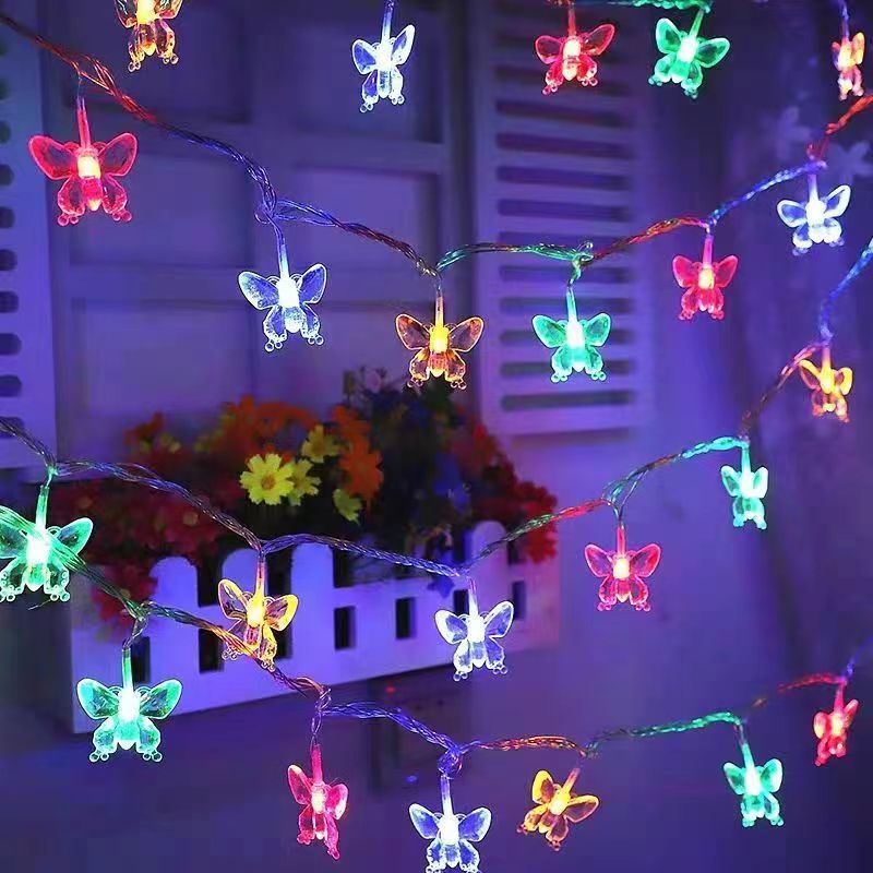 LED String Lights Christmas Outdoor Camping Tent Wedding Decor Flash Lights Star Lights Butterfly Lights Color Lights Wholesale