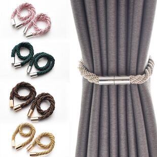 Cross-border source cylindrical magnet curtain strap non-perforated curtain strap magnetic curtain buckle magnetic buckle