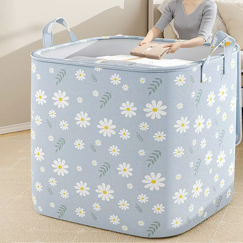 大容量家用无纺布收纳袋装被子衣物收纳整理箱衣柜手提搬家打包袋