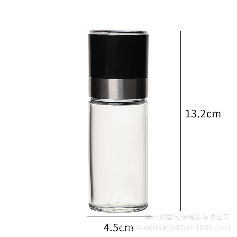 Molinillo manual transfronterizo hogar cocina botella de molienda de acero inoxidable botella de molienda de grano de pimienta negra botella esparcidora ultrafina