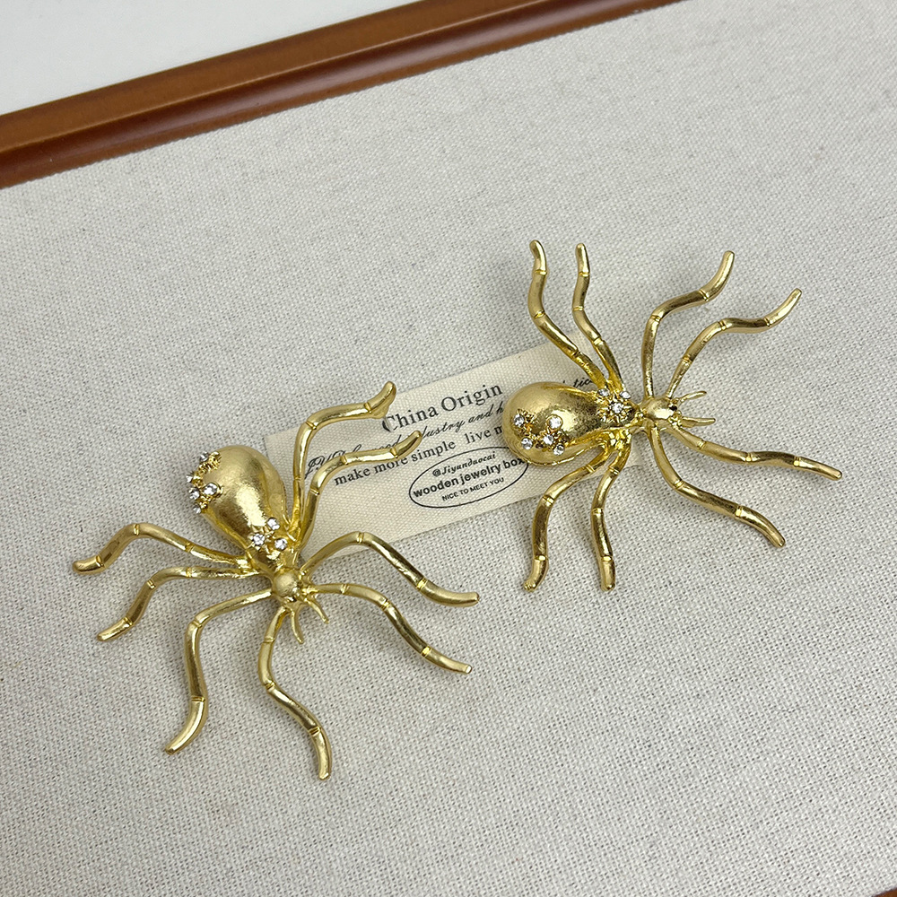 20g Weight Jewelry Set Classification 1 Set Quantity Holiday, Banquet Occasion Alloy Material Spider Pattern Women's Gender Sphere, Plating Design Casual, Elegant, Lady Style Casual Elegant Lady Spider Alloy Sphere Plating Women's Jewelry Set 9