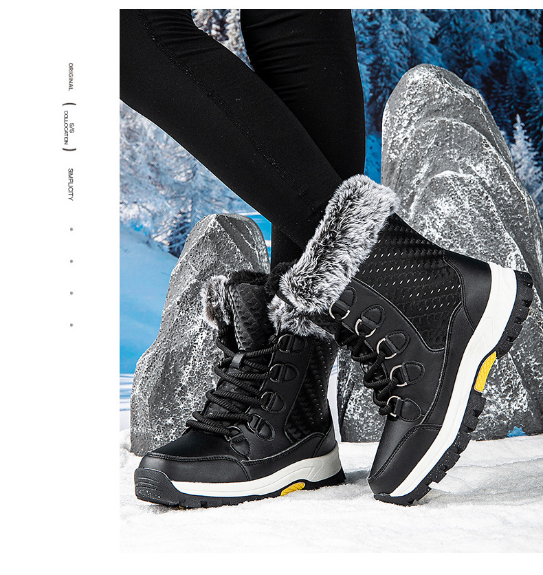 New Boots, Thickened Cotton Shoes, Women's Autumn And Winter New Style, Women's Snow Boots, Warm And Plush_vogvips.com