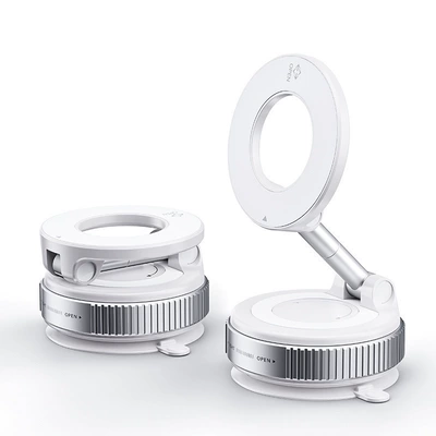 Car Mobile Phone Holder, New Car phone holder - vacuum-suction-cup-white-basic-model-strong-magnetic