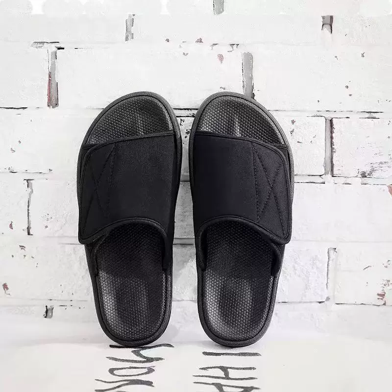 Летние тапочки мужской новый модный бренд мода на липучке