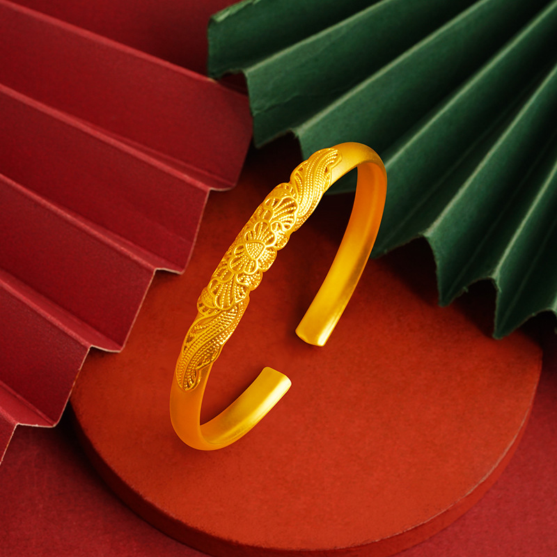 2022 nueva moda retro pulsera Internet celebridad mujeres nuevo patrón abierto pulsera fábrica al por mayor