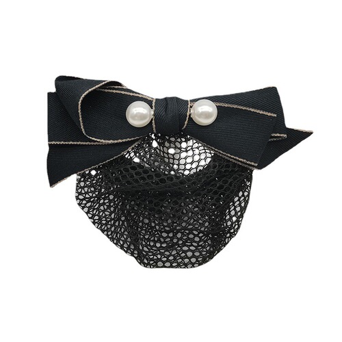 Professional hair net with double pearl cotton straps, hair clips, bank nurse headwear, flight attendant hair accessories, mobile hair styling tray