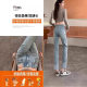 Summer Cropped Pants Narrow Edition Smoke Tube Jeans Women's Summer Thin 2025 New Style Small Flanging Baguette Straight