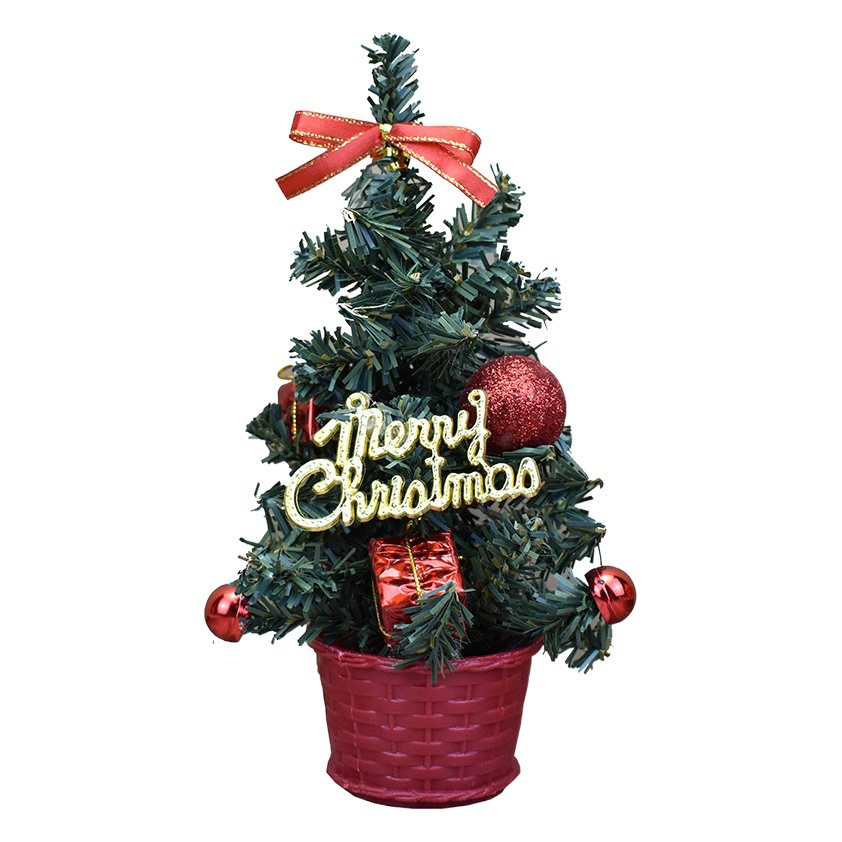 Мини-маленькая елка 20/30 см Упаковка оконный магазин Прилавок настольные украшения Рождественские украшения в наличии