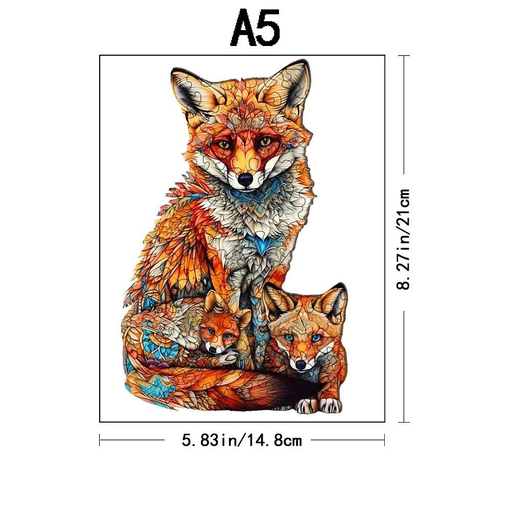 Venta caliente transfronteriza creativa en forma de animal rompecabezas de madera irregular tridimensional rompecabezas de madera juguetes para niños al por mayor