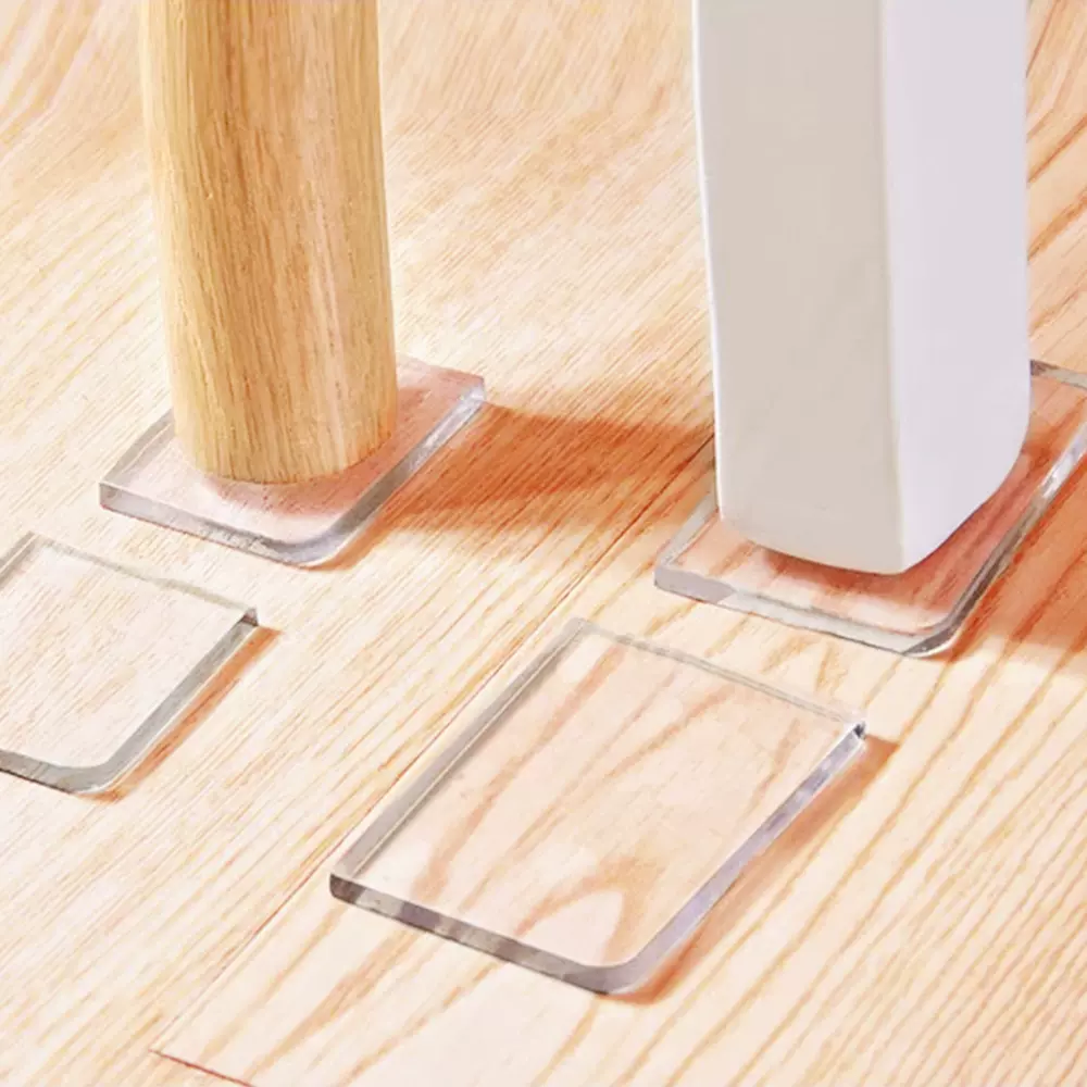 现货方形透明隐形防撞垫门把手冰箱家具缓冲防震减噪垫片