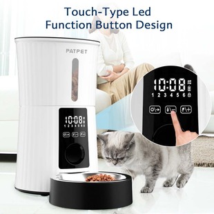 Automatic Pet Feeder for Cats and Dogs, Timed and Quantitative Feeding Machine, Cat Food and Dog Stainless Steel Bowl, Fully Automatic