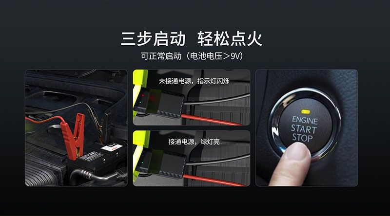 Cross-Border Car Air Pump Emergency Start-Up Power Supply Large-Capacity All-In-One Device Car Inflator Dust Blower Air Pump Power Bank