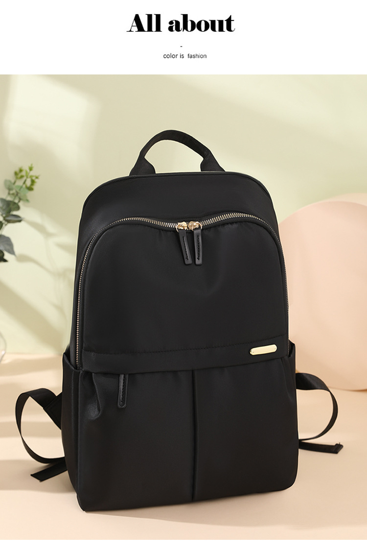 New Leisure for Women's Computer Bag, Large Capacity College Style Travel Backpack, Simple Commuting Backpack_voghion.com