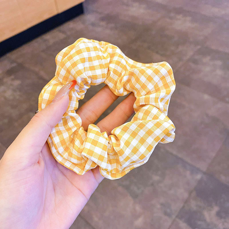 Anillo de cabello de intestino grande coreano para mujeres de alto nivel toallas cuadradas cuerdas de cabello de alta elasticidad y elásticas duraderas flojas flojas