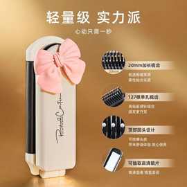 新款蝴蝶结便携随身迷你折叠气囊刘海专用折叠带镜子一体小梳子好