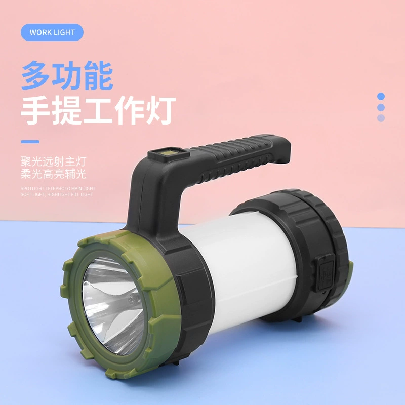 Detective Lantern Lantern Light Strong Light Foods LED LED Charging Block Light Lantern USB High Brightness Hand -lifted Light
