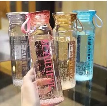 高颜值水杯玻璃杯双层隔热卡通学生水杯批发外贸装柜伴手礼水杯